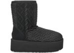 UGG Classic Short Villa Knit Boot Black (Women's) - 1158316-BLK - Acquista su ResellPiacenza