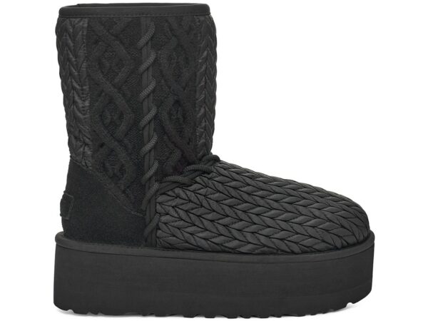 UGG Classic Short Villa Knit Boot Black (Women's) - 1158316-BLK - Acquista su ResellPiacenza