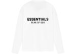 Fear of God Essentials Classic Long Sleeve Tee Bright White - 125AS254202F - Acquista su ResellPiacenza