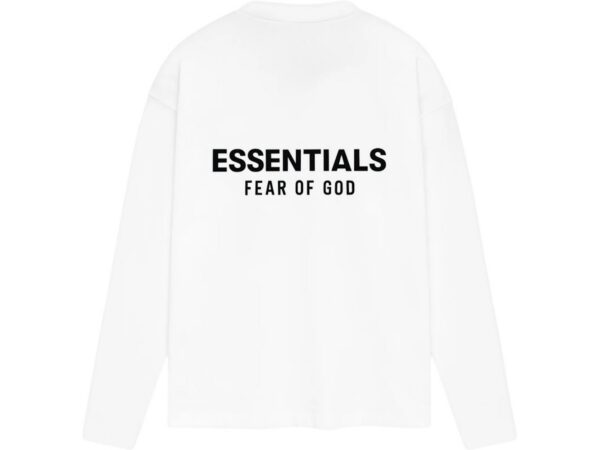 Fear of God Essentials Classic Long Sleeve Tee Bright White - 125AS254202F - Acquista su ResellPiacenza