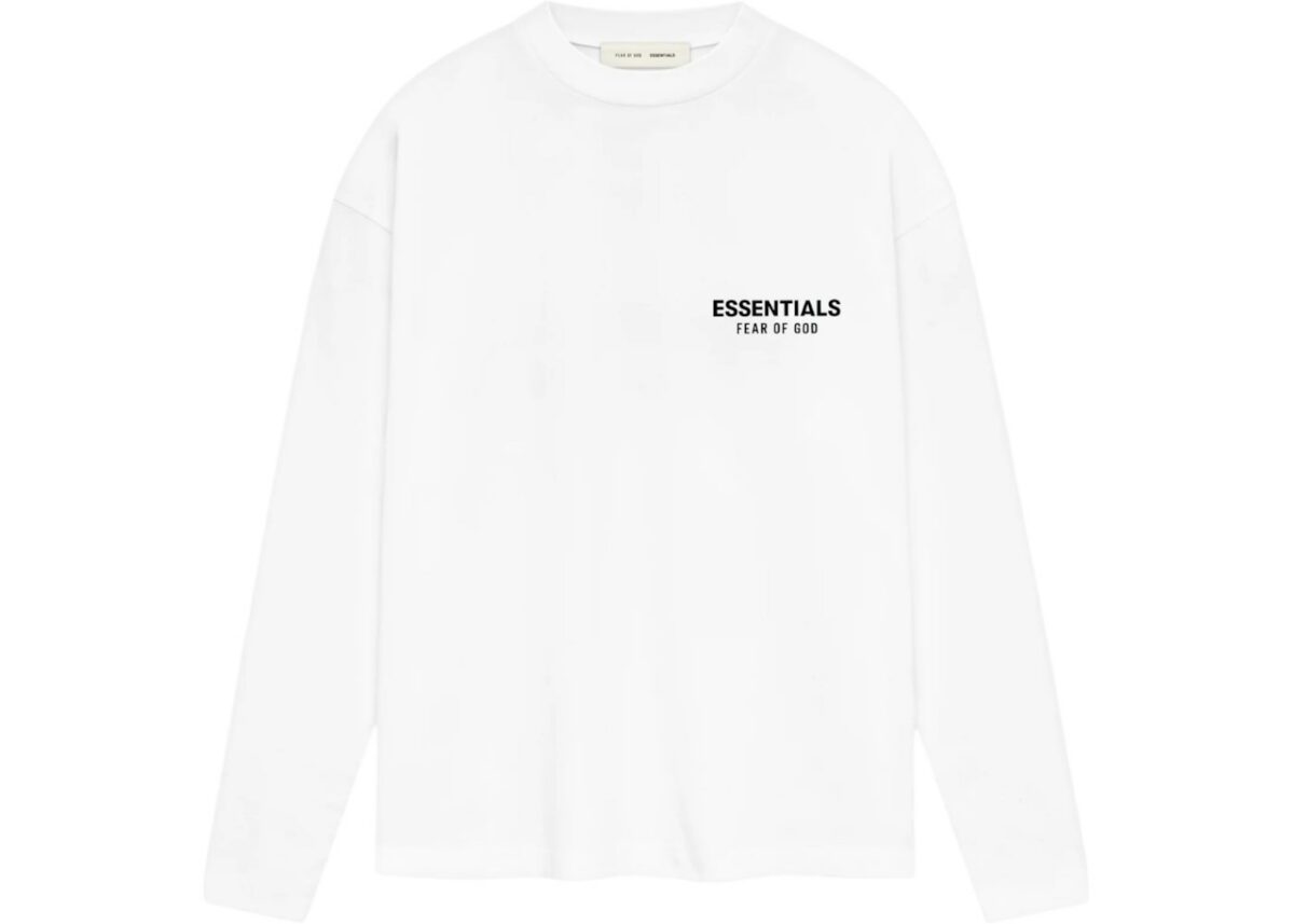 Fear of God Essentials Classic Long Sleeve Tee Bright White - 125AS254202F-gallery-1 - Acquista su ResellPiacenza