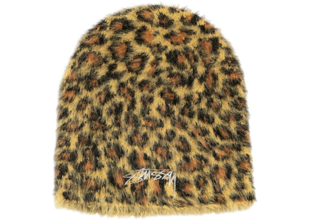 Stussy Leopard Skullcap Beanie Brown - 1321241-1001 - Acquista su ResellPiacenza