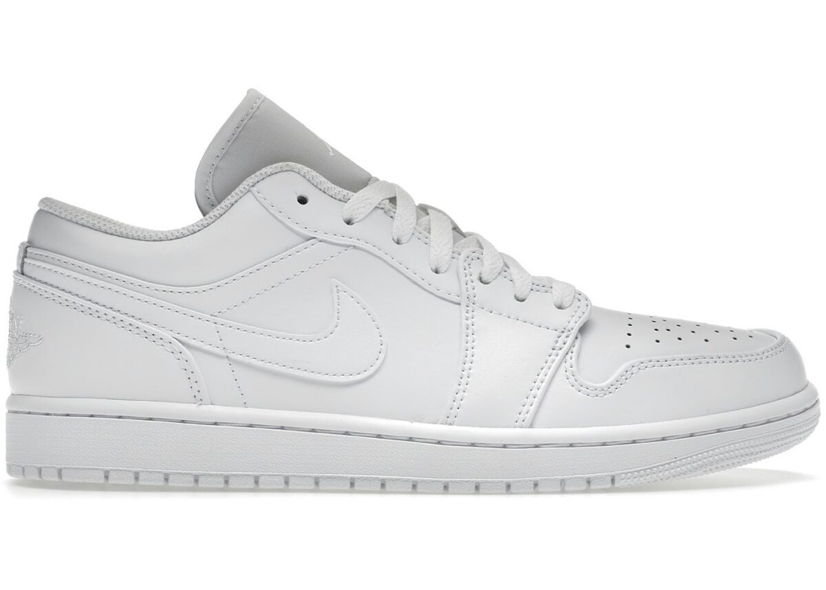 Jordan 1 Low Triple White - 553558-136 - Acquista su ResellPiacenza