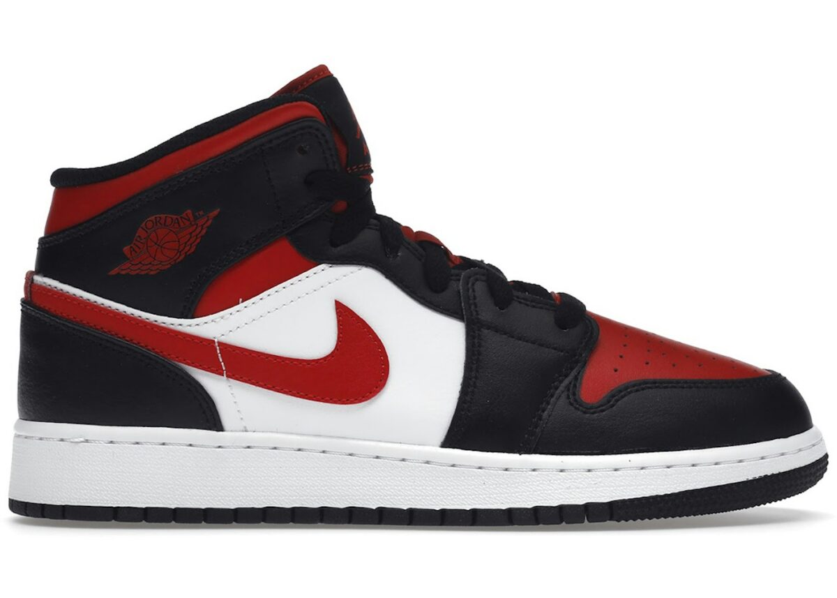 Air Jordan 1 Mid Black Fire Red (GS) - 554725-079 - Acquista su ResellPiacenza