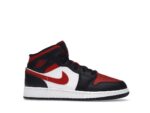 Air Jordan 1 Mid Black Fire Red (GS) - 554725-079-gallery-1 - Acquista su ResellPiacenza