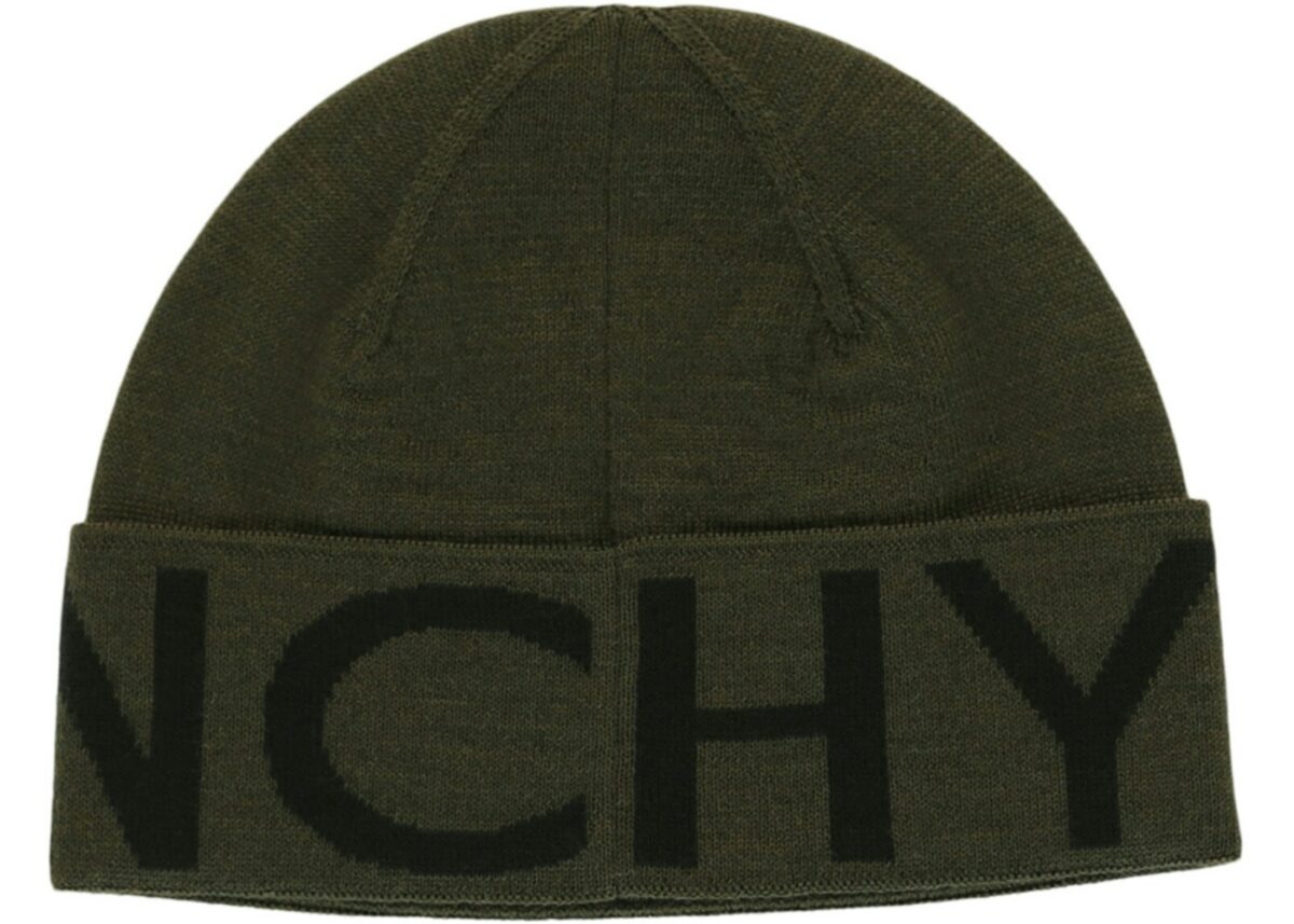 Givenchy Jacquard Logo Beanie Khaki Multi - 710003-12200-9-gallery-1 - Acquista su ResellPiacenza