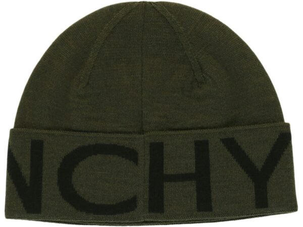 Givenchy Jacquard Logo Beanie Khaki Multi - 710003-12200-9-gallery-1 - Acquista su ResellPiacenza