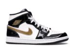 Jordan 1 Mid Patent Black White Gold - 852542-007-gallery-1 - Acquista su ResellPiacenza
