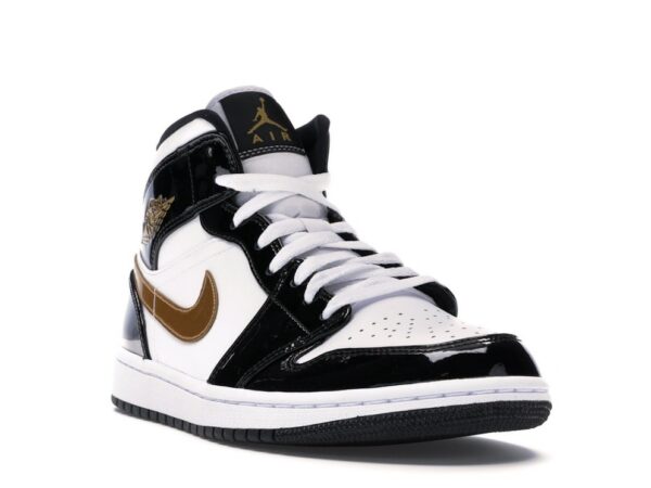 Jordan 1 Mid Patent Black White Gold - 852542-007-gallery-2 - Acquista su ResellPiacenza