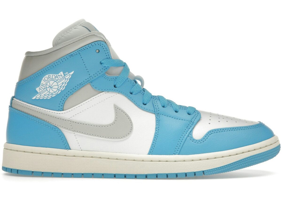 Jordan 1 Mid Dark Powder Blue White Sail Neutral Grey (Women's) - BQ6472-400 - Acquista su ResellPiacenza