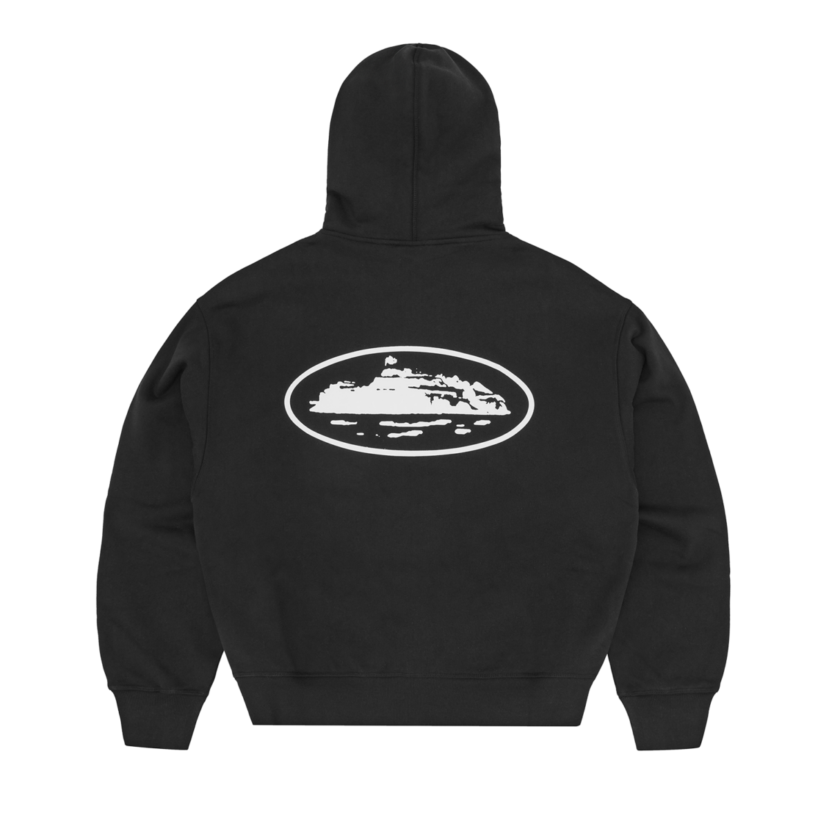 Corteiz Island Puff Print Zip Hoodie Black - CRTZ-IPP-ZHOODIE-BLK - Acquista su ResellPiacenza