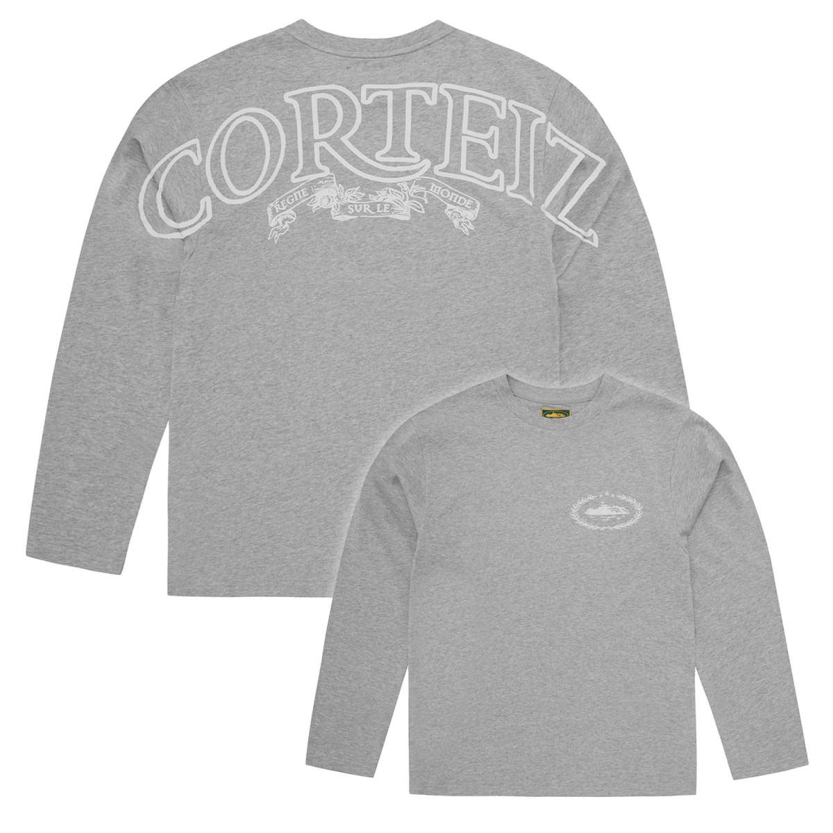 Corteiz Royale Heavyweight Tee LS Heather Grey - CRTZ-ROYALE-HW-LS-HGR - Acquista su ResellPiacenza