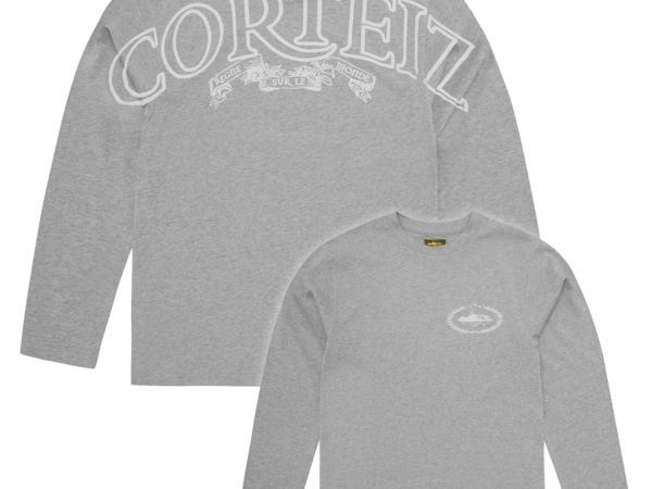 Corteiz Royale Heavyweight Tee LS Heather Grey - CRTZ-ROYALE-HW-LS-HGR - Acquista su ResellPiacenza