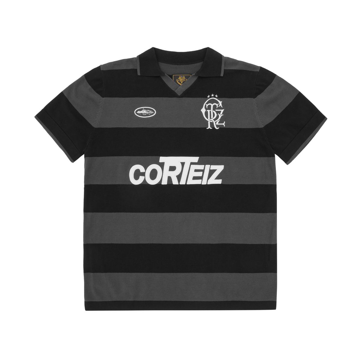 Corteiz Striped Knit Jersey Black - CRTZ-STRIPED-FTOP-BLK - Acquista su ResellPiacenza