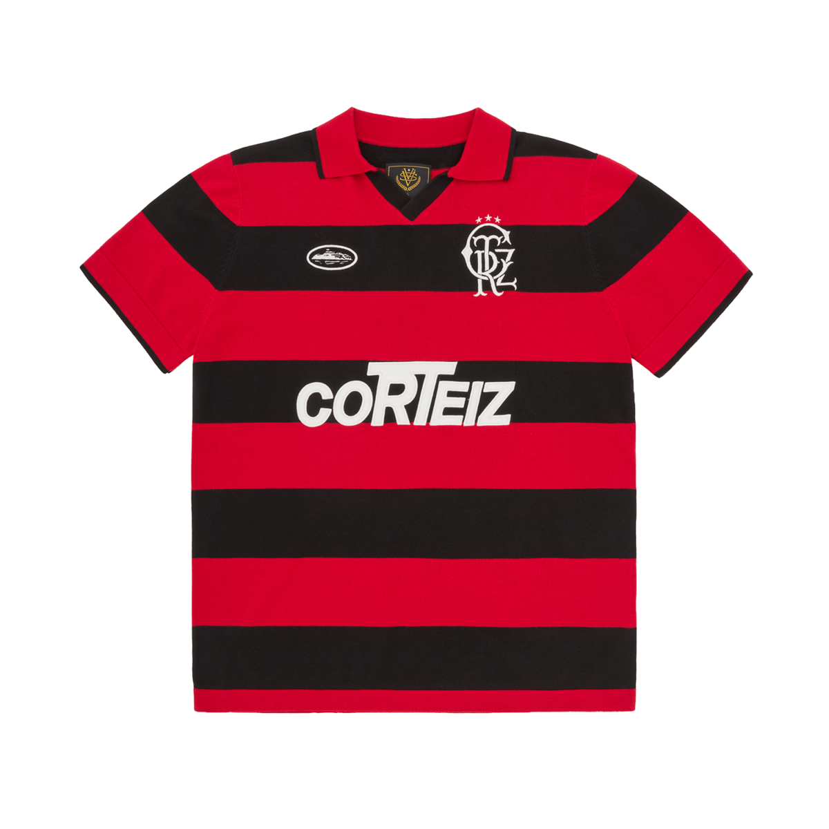 Corteiz Striped Knit Jersey Red - CRTZ-STRIPED-FTOP-RED - Acquista su ResellPiacenza