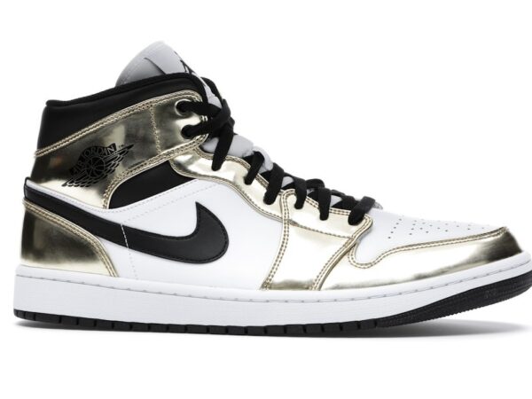 Jordan 1 Mid Metallic Gold Black White - DC1419-700-gallery-1 - Acquista su ResellPiacenza