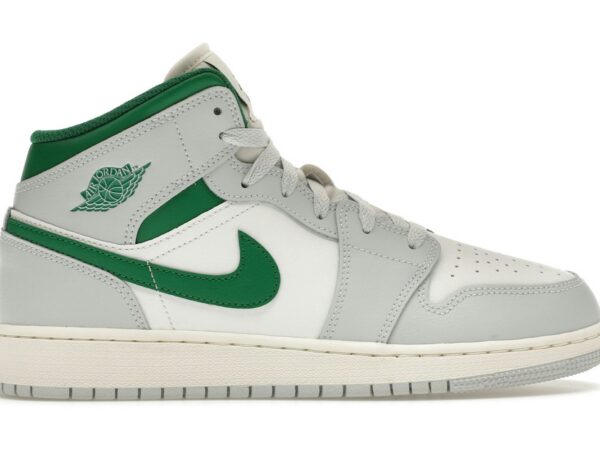 Jordan 1 Mid White Pure Platinum Pine Green (GS) - DQ8423-142 - Acquista su ResellPiacenza