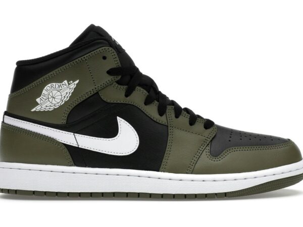 Jordan 1 Mid Black White Olive - DQ8426-092 - Acquista su ResellPiacenza