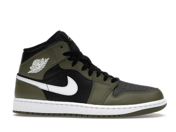 Jordan 1 Mid Black White Olive - DQ8426-092-gallery-1 - Acquista su ResellPiacenza