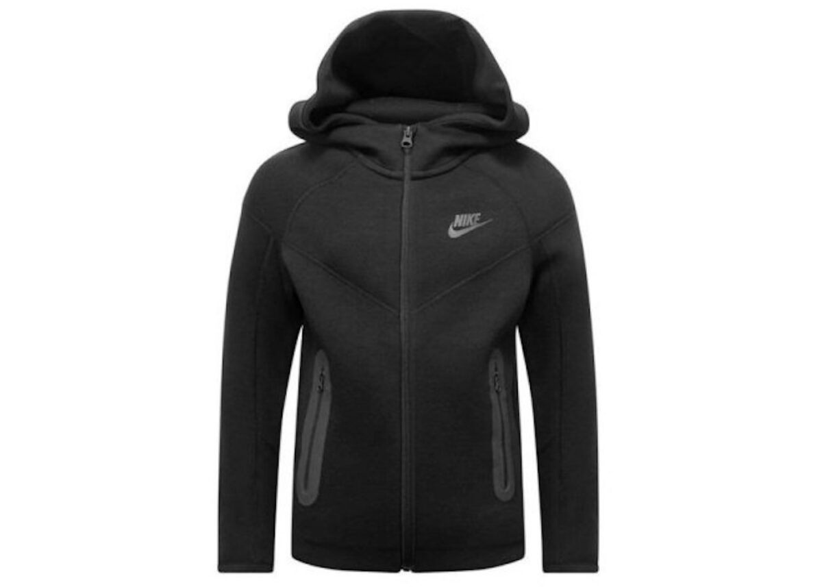 Nike Sportswear Kids' Tech Fleece Full-Zip Hoodie Black/Black - FD3285-010 - Acquista su ResellPiacenza