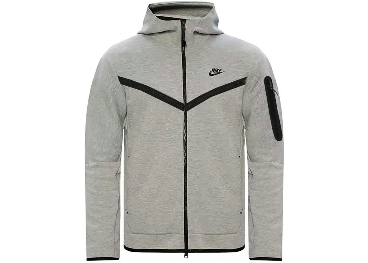 Nike Sportswear Tech Fleece Windrunner Full Zip Hoodie (FW24) Dark Grey Heather/Black - HV0949-063 - Acquista su ResellPiacenza