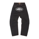 Corteiz Island Baggy Jeans Washed Black