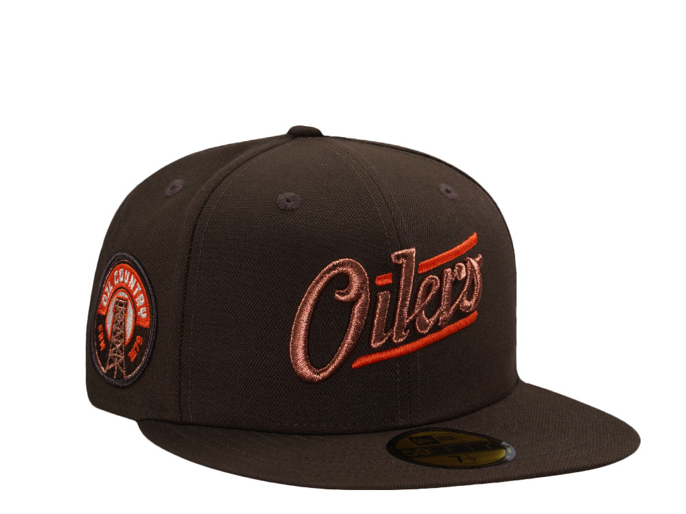 NE-EXC-NES11030-034.jpg New Era® Edmonton Oilers Inaugural Season 1979 Walnut Prime Edition 59Fifty Fitted Cap - NE-EXC-NES11030-034 - Acquista su ResellPiacenza