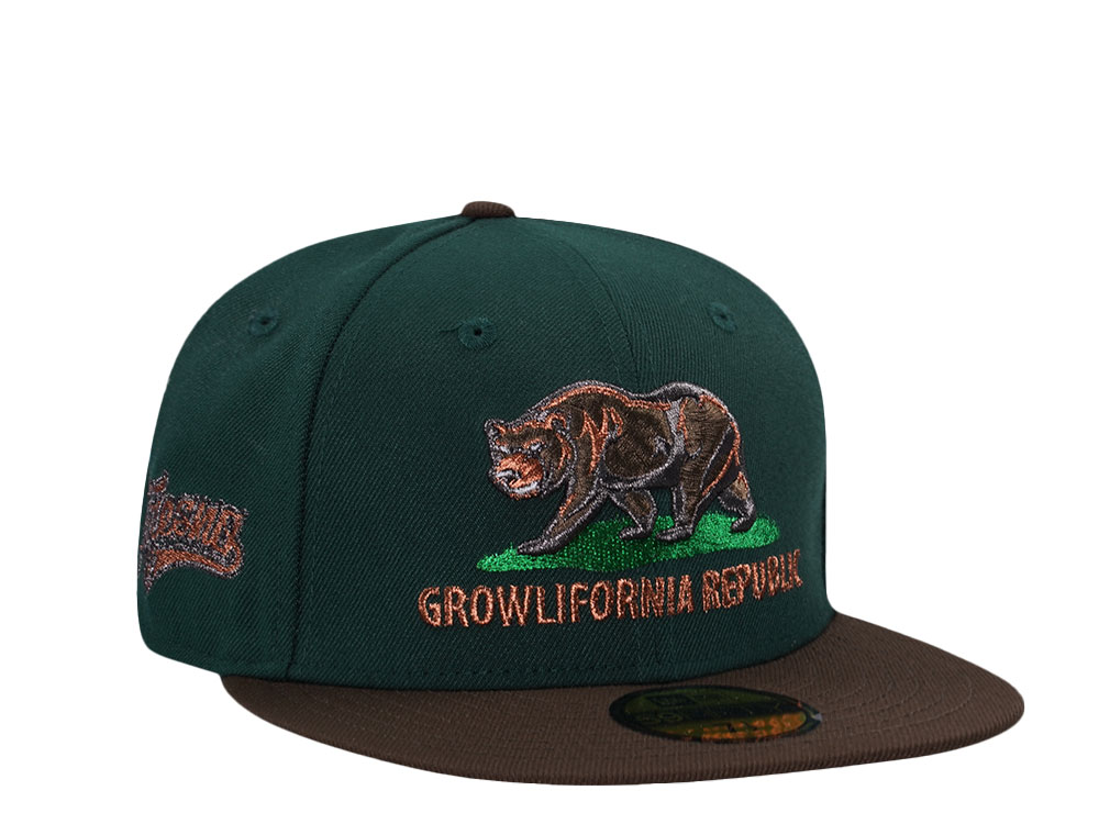 NE-EXC-NES6514-7-040.jpg New Era® Fresno Grizzlies Growlifornia Republic Dark Green Two Tone Edition 59Fifty Fitted Cap - NE-EXC-NES6514-7-040 - Acquista su ResellPiacenza