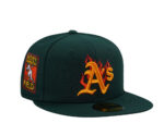 New Era® Oakland Athletics Rickey Henderson Field Dark Green Flames Edition 59Fifty Fitted Cap - NE-EXC-NES9039-738-079 - Acquista su ResellPiacenza
