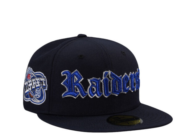 New Era® Las Vegas Raiders Draft 1998 Navy Metallic Edition 59Fifty Fitted Cap - NE-EXC-NES9652-738-074 - Acquista su ResellPiacenza