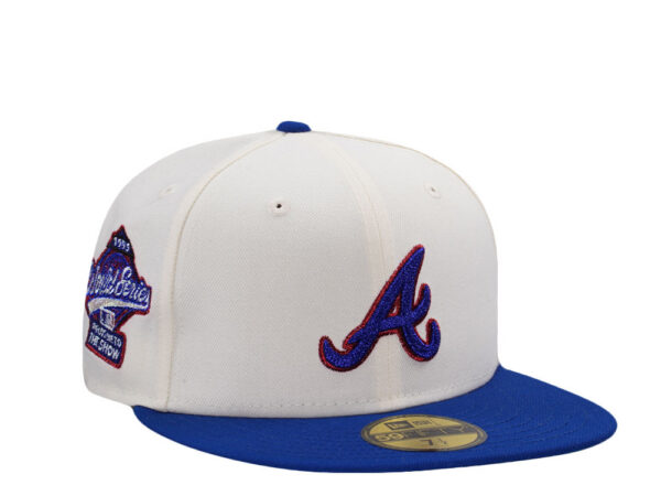 New Era® Atlanta Braves 1995 World Series Chainstitch White Two Tone Edition 59Fifty Fitted Cap - NE-EXC-NES9751-714-057 - Acquista su ResellPiacenza