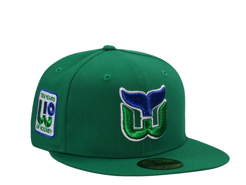 NE-EXC-NES9864-718-101.jpg New Era® Hartford Whalers 10th Anniversary Green Edition 59Fifty Fitted Cap - NE-EXC-NES9864-718-101 - Acquista su ResellPiacenza