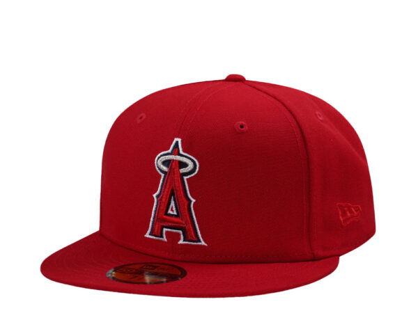 New Era® Anaheim Angels All Time Classic Scarlet Edition 59Fifty Fitted Cap - NE-EXC-NES9888-718-076 - Acquista su ResellPiacenza