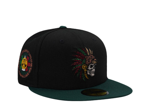 New Era® Mexico Aztec Skull Warrior Two Tone Elite Edition 59Fifty Fitted Cap - NE-EXC-NES9922-036 - Acquista su ResellPiacenza