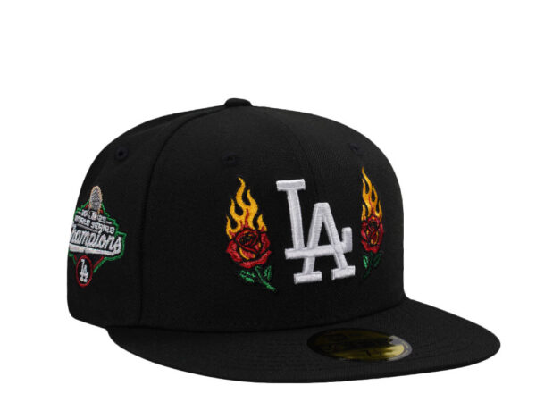New Era® Los Angeles Dodgers World Series 2025 Champions Flame Rose Black Edition 59Fifty Fitted Cap - NE-EXC-NES9947-718-050 - Acquista su ResellPiacenza