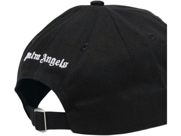 Palm Angels Embroidered Gothic Intarsia Logo Strap-Back Cap Black/White (SS22) - PMLB003C99FAB0011001-gallery-1 - Acquista su ResellPiacenza
