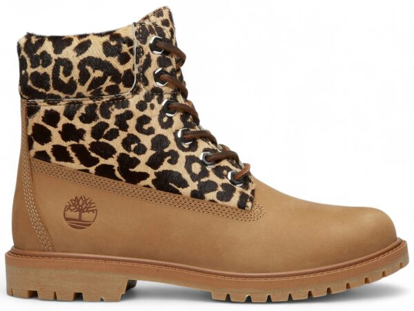 Timberland 6" Premium Boot Leopard Print Beige Nubuck (Women's) - TB0A5M5NEN3 - Acquista su ResellPiacenza