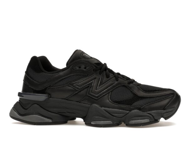 New Balance 9060 Triple Black Leather - U9060NRI-gallery-1 - Acquista su ResellPiacenza