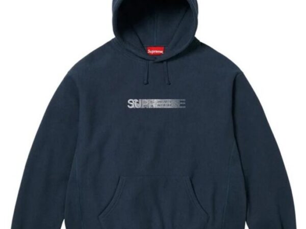 Swarovski® Motion Logo Hooded Sweatshirt (FW25, Navy)