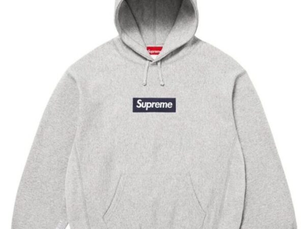Box Logo Hooded Sweatshirt (FW25, Heather Grey)