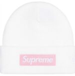 New Era® Box Logo Beanie (FW25, White)