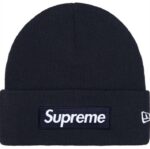 New Era® Box Logo Beanie (FW25, Navy)