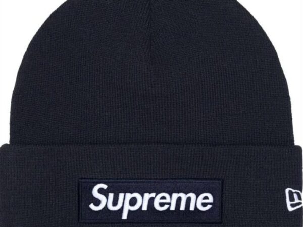 New Era® Box Logo Beanie (FW25, Navy)