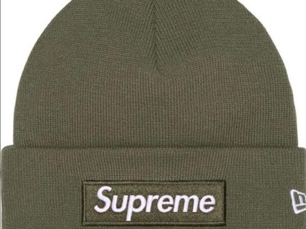 New Era® Box Logo Beanie (FW25, Olive)