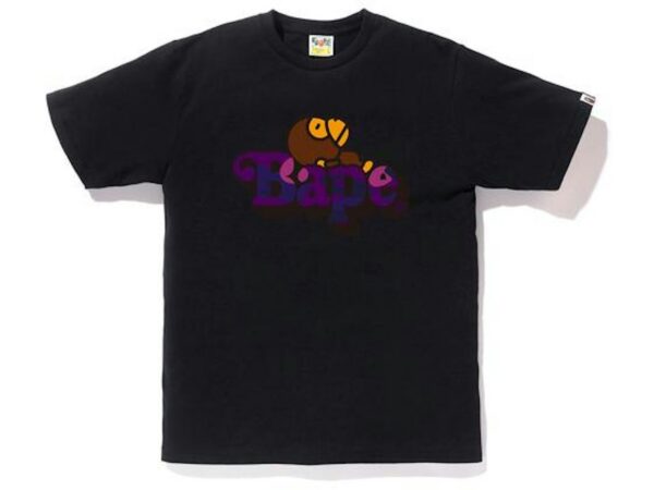 BAPE Color Camo Milo On Bape T-Shirt Black/Purple - bape-color-camo-milo-on-bape-t-shirt-black-purple - Acquista su ResellPiacenza