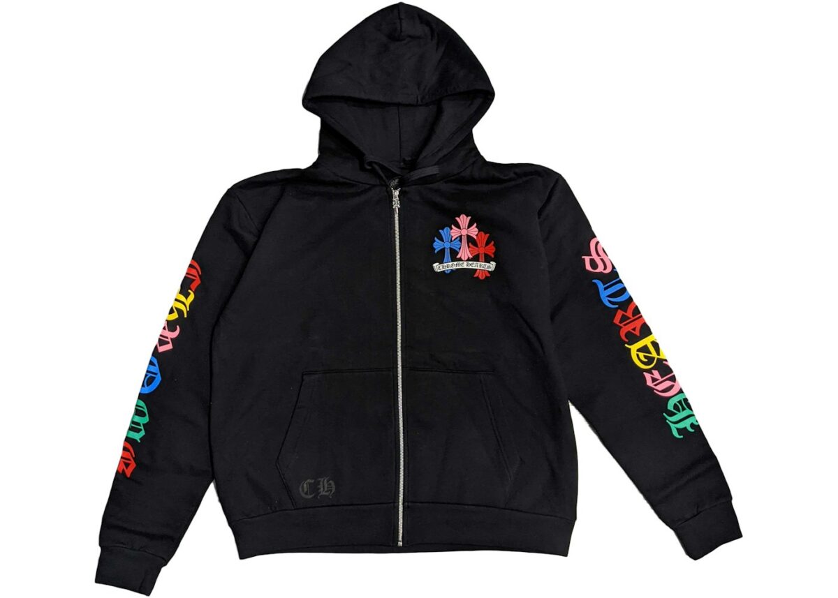 Chrome Hearts Multi Color Cross Cemetery Zip Up Hoodie Black - chrome-hearts-multi-color-cross-cemetery-zip-up-hoodie-black-gallery-1 - Acquista su ResellPiacenza