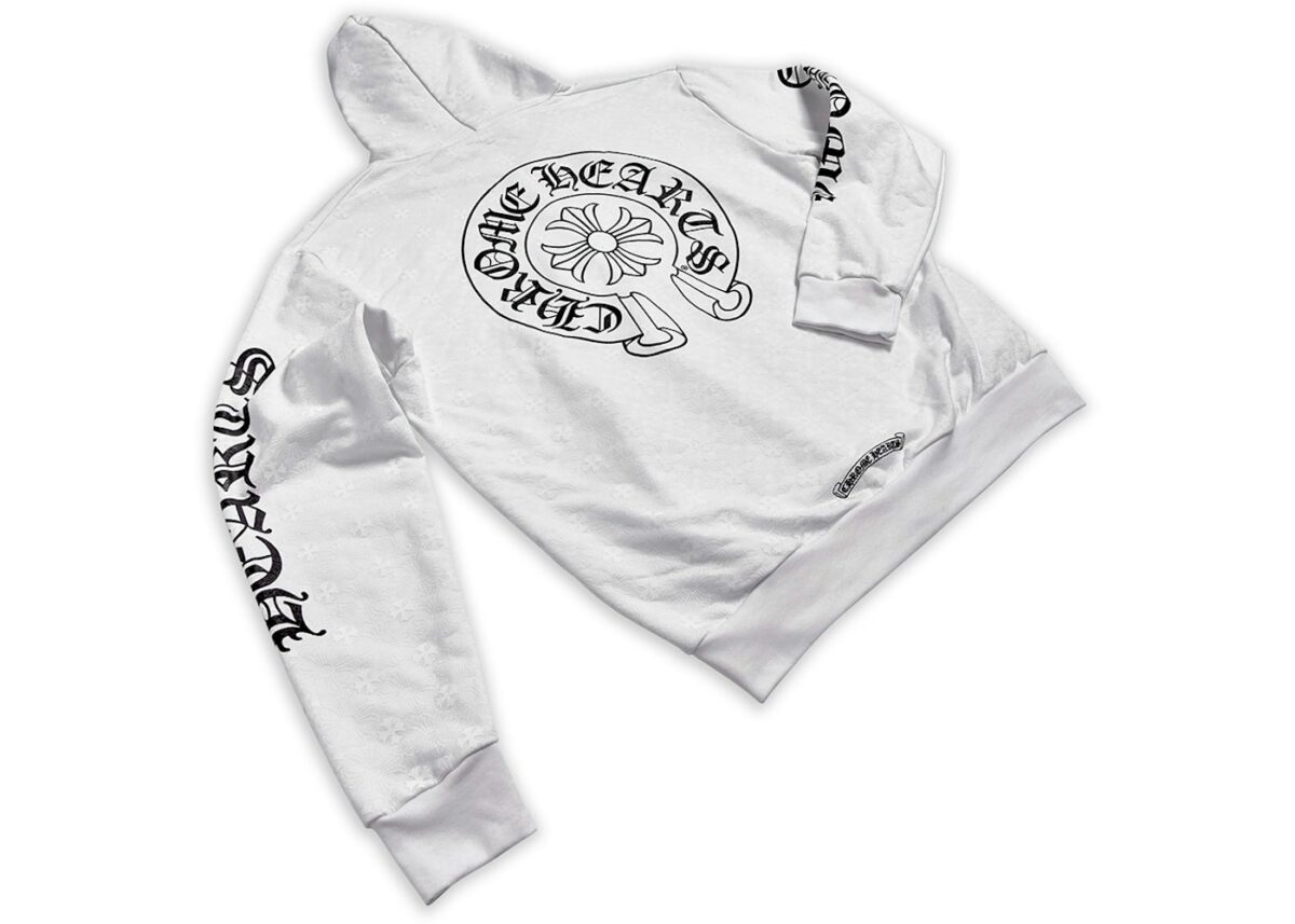 Chrome Hearts Plus Cross All Over Print Zip Up Hoodie White - chrome-hearts-plus-cross-all-over-print-zip-up-hoodie-white-gallery-1 - Acquista su ResellPiacenza