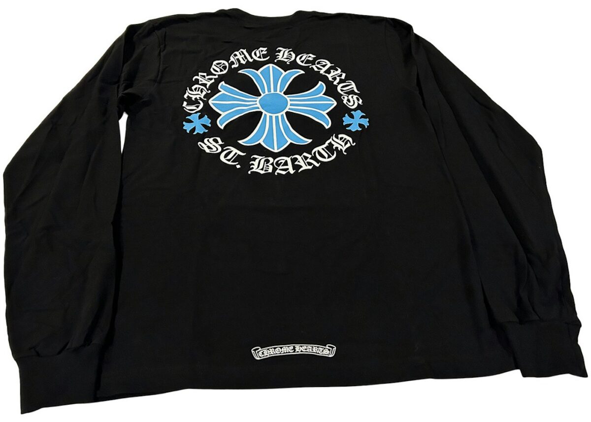 Chrome Hearts St. Barth's Exclusive Long Sleeve T-shirt Black/Blue - chrome-hearts-st-barths-exclusive-long-sleeve-t-shirt-black-blue - Acquista su ResellPiacenza