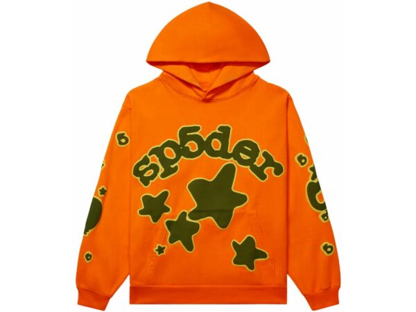 Sp5der Beluga Hoodie Orange - sp5der-beluga-hoodie-orange - Acquista su ResellPiacenza