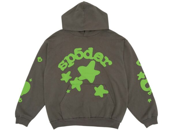 Sp5der Beluga Hoodie Slate Grey/Green - sp5der-beluga-hoodie-slate-grey-green - Acquista su ResellPiacenza